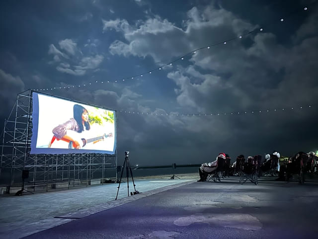 あざまサンサンビーチでの上映(第1回開催時)