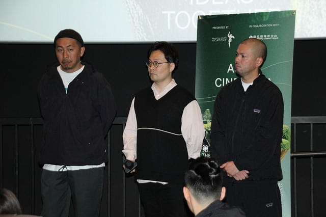 (左から)三宅唱、和田清人、Hi'Spec