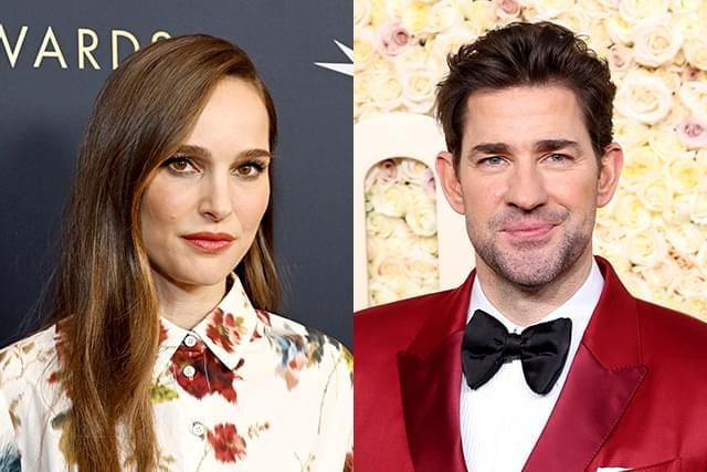 ナタリー・ポートマン（左）、ジョン・クラシンスキー（右）