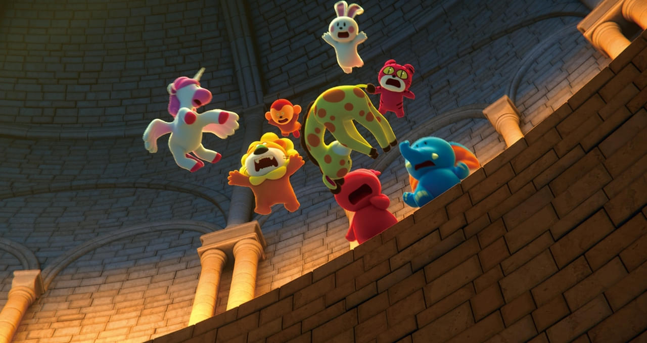 松田元太×水上恒司×髙石あかり、たべっ子どうぶつたちの“大暴走”シーンに挑戦！ 3人がそろったアフレコ映像