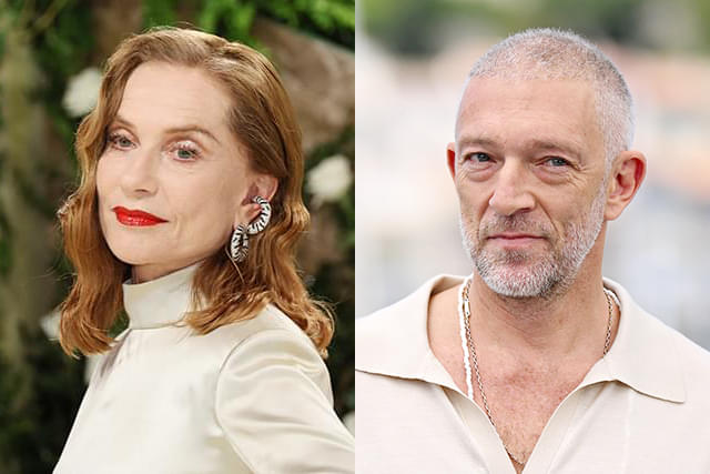 イザベル・ユペール(左)、バンサン・カッセル(右)