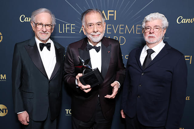 コッポラがAFI生涯功労賞を受賞 盟友スピルバーグとルーカスが祝福
