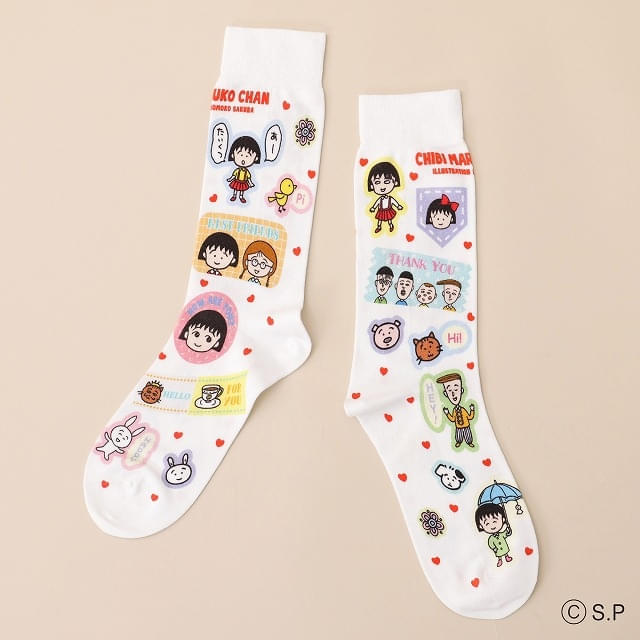 ちびまる子ちゃん プリントソックス
