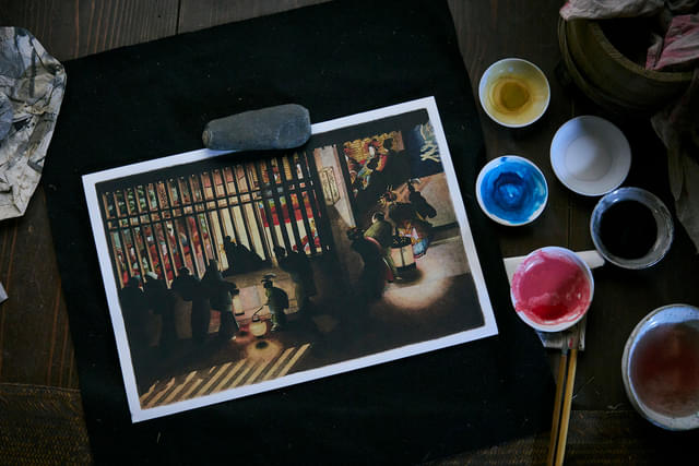 「吉原格子先之図」