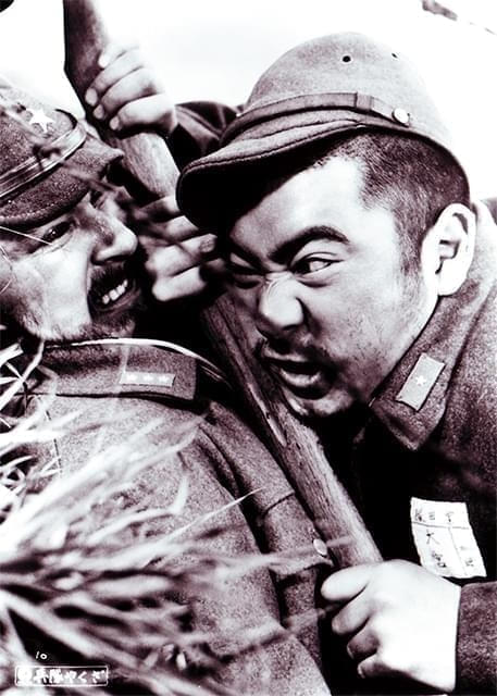 勝新太郎の代表作「兵隊やくざ」の一場面