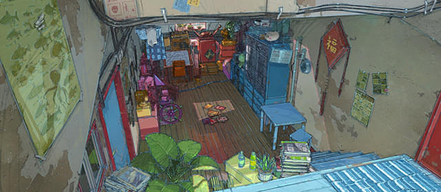 細部へのこだわりが伝わる美術ボード