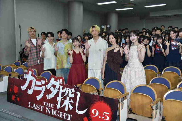 青稜中学校・高校でのプレミア上映会に出席！