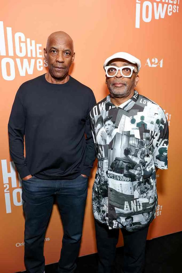 デンゼル・ワシントン(左)、スパイク・リー(右)