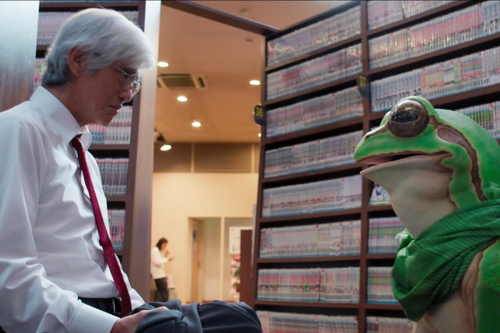 のん、声を務めた「アフター・ザ・クエイク」に「心から感動」 演じた“かえるくん”と佐藤浩市扮する警備員が対話する本編映像