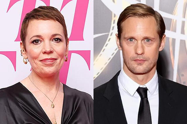 オリビア・コールマン（左）、アレクサンダー・スカルスガルド（右）