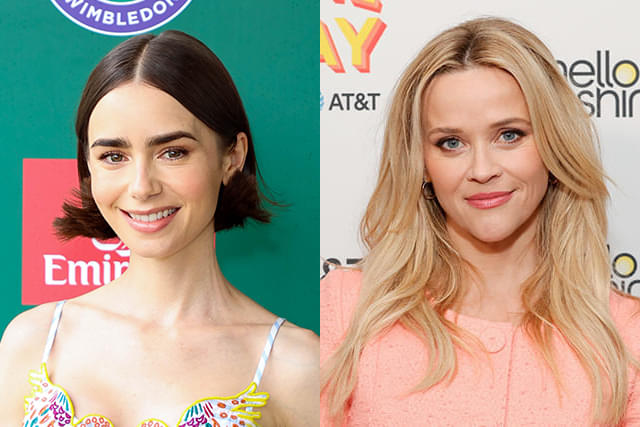 リリー・コリンズ（左）、リース・ウィザースプーン（右）