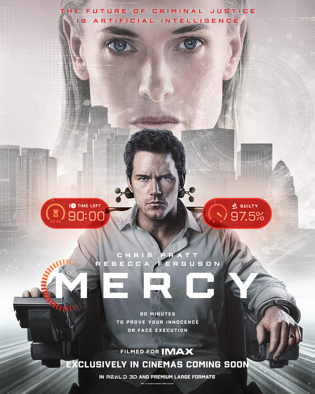 近未来、人類はAIによって裁かれる… クリス・プラット主演「MERCY マーシー AI裁判」1月23日公開