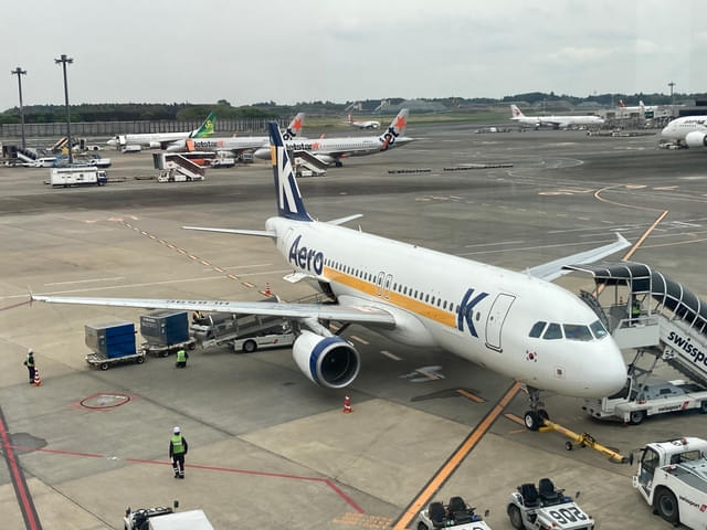 韓国のLCC、Aero K（成田空港で撮影）