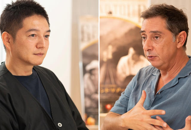 ミゲル・ゴメス（右）と近浦啓が対談