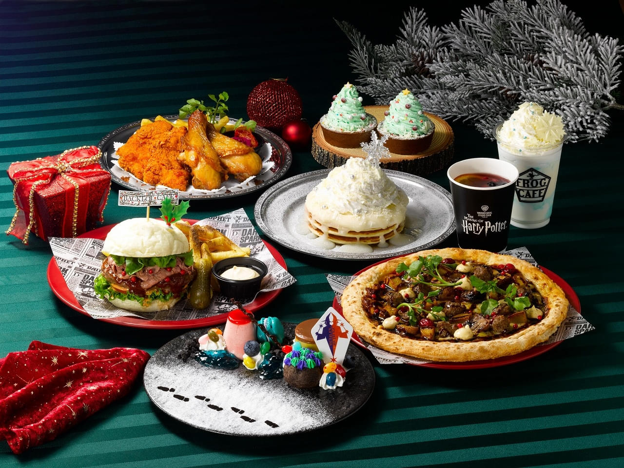 スタジオツアー東京、“雪降るホグワーツ”がモチーフのフード公開 アフヌン、ダイアゴン横丁デザートプレートなど