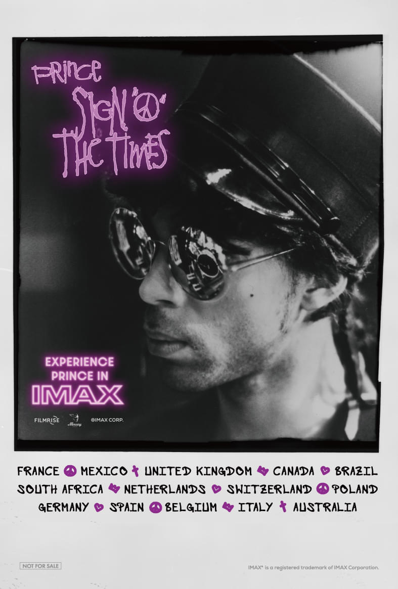「プリンス サイン・オブ・ザ・タイムズ」本編歌唱シーン公開！ 日本限定入場者特典の配布も決定