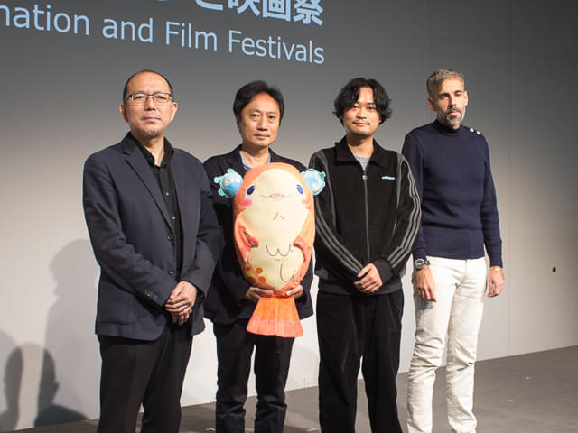 藤津亮太、青木康浩、鈴木竜也、ザヴェン・ナジャール（左から）