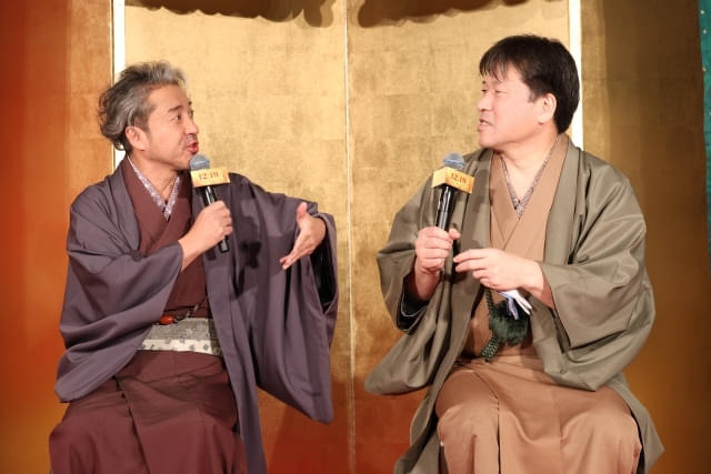 喜劇の義務教育が完成！ ムロツヨシ×佐藤二朗「新解釈・幕末伝」“新解釈決起会見”開催