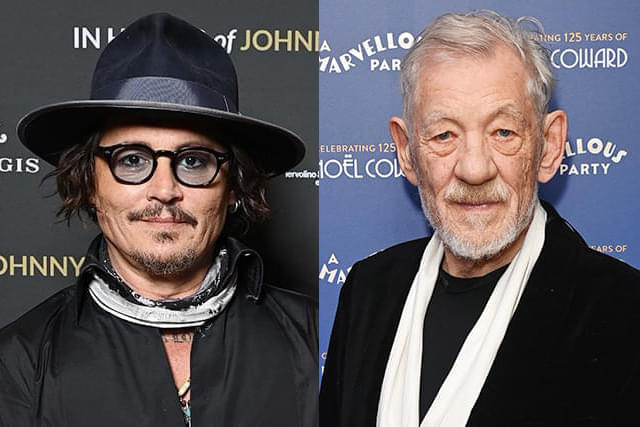 ジョニー・デップ（左）、イアン・マッケラン（右）