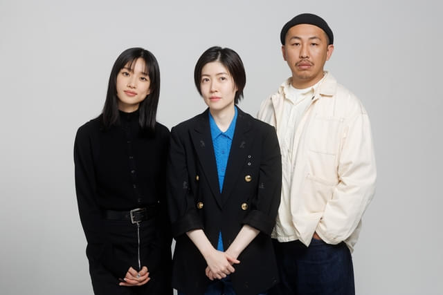 河合優実（左）、シム・ウンギョン（中央）、三宅唱監督（右）