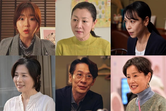 上段：ソ・ヘウォン、パン・ウンヒ、遊井亮子 下段：中島ひろ子、三浦誠己、渡辺真起子