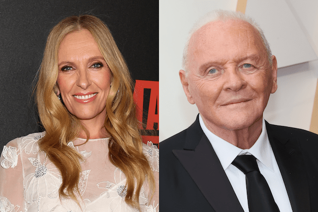 トニ・コレット(左)、アンソニー・ホプキンス(右)