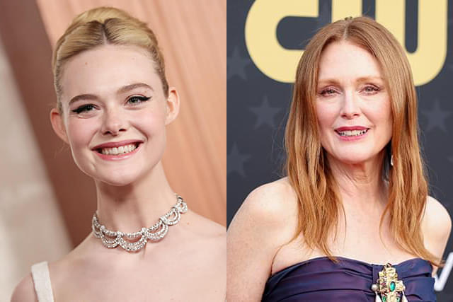 エル・ファニングとジュリアン・ムーア（左から）