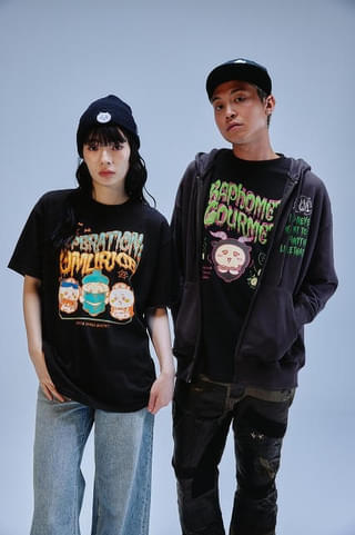 「ちいかわ」「ナガノキャラクターズ」の“それぞれの恐怖”をポップに描いたTシャツ発売 ホラーだけどどこか笑えるデザイン