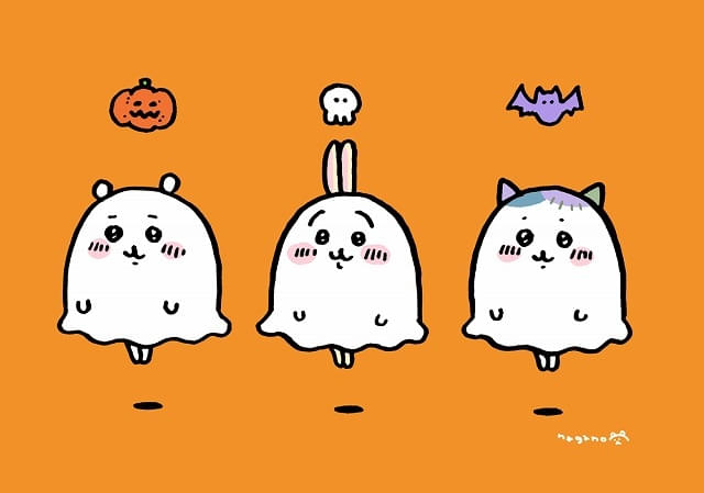 「ちいかわパーク」でハロウィン限定企画が開催 ちいかわたちが“おばけ”に？ 「カボチャなうさぎ」グッズも