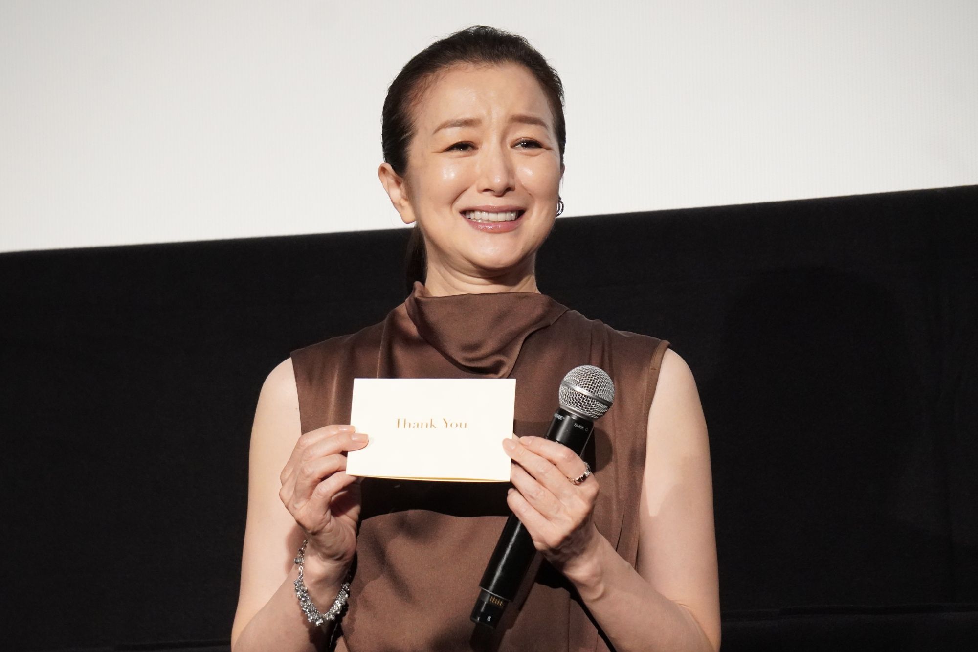 鈴木京香“生徒たち”の手紙に感激【主演作「キリコのタクト YELL」公開記念舞台挨拶】