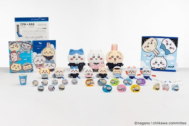 ちいかわ×ANAコラボグッズ第1弾、10月23日より順次発売 制服姿のちい