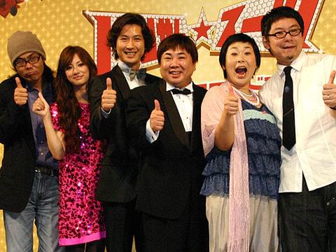 ドランク塚地、「ハンサム★スーツ」舞台挨拶でチーム・ブサイクに