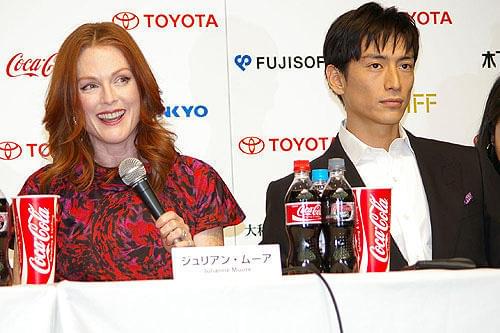 ジュリアン・ムーアが伊勢谷と木村の名演に号泣！「ブラインドネス」会見