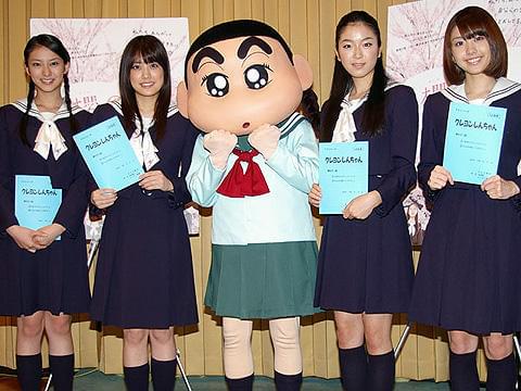 福田沙紀ら「櫻の園」演劇部員が憧れの「クレヨンしんちゃん」に出演！