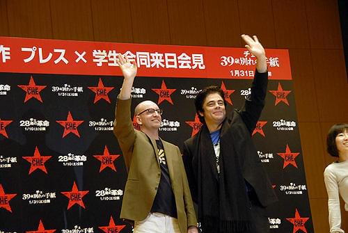 ソダーバーグ監督とデル・トロが学生たちへ熱いメッセージ。「チェ」会見