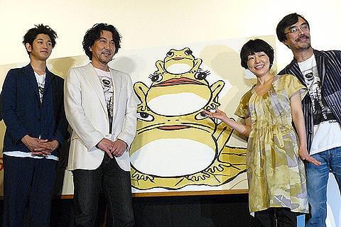 役所広司監督がド緊張の三三七拍子。初監督作「ガマの油」がついに初日