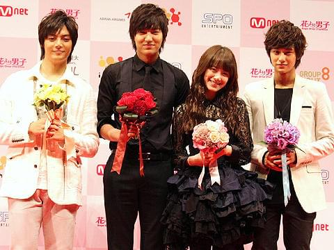 ク・ヘソン＆F4が登場！韓国版キャストが「花より男子」来日会見