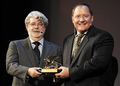 ジョージ・ルーカスが、ジョン・ラセターらにベネチア栄誉金獅子賞授与