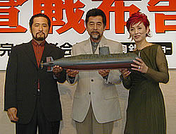 （左より）石侍露堂監督、古谷一行、夏木マリ