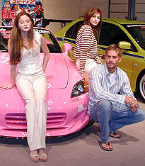 車のことならおまかせ！「ワイルド・スピードX2」のヒロインらが来日