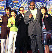 （左より）ワン・リーホン、菊川怜、陣内孝則 ボブ・サップ、山田優