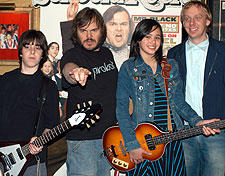 （左より）ジョーイ・ゲイドス・Jr.、ジャック・ブラック レベッカ・ブラウン、マイク・ホワイト