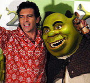 「シュレック2」のバンデラス＆カッツェンバーグが来日