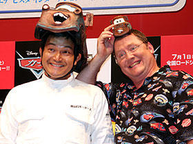 「カーズ」ジョン・ラセター監督、ぐっさんに太鼓判