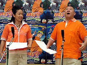 吠える寸前のアニマル浜口と、それを見守る娘・浜口京子