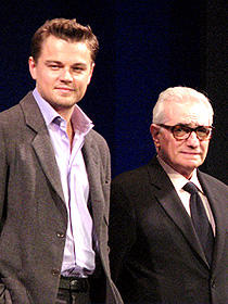 爆弾発言も飛び出した「ディパーテッド」来日会見 （左から）レオナルド・ディカプリオ、 マーティン・スコセッシ監督