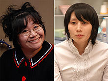 「フラガール」の静ちゃんに続け？ ハリセンボンの近藤春菜（左）、箕輪はるか（右）