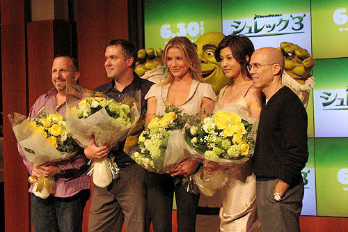 キャメロン＆紀香の日米フィオナ姫が華麗な2ショット「シュレック3」