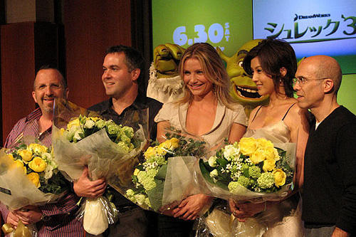 キャメロン＆紀香の日米フィオナ姫が華麗な2ショット「シュレック3」