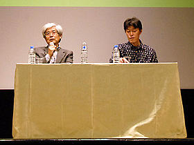 環境問題を考えるきっかけになれば… （左から）養老孟司、原恵一監督